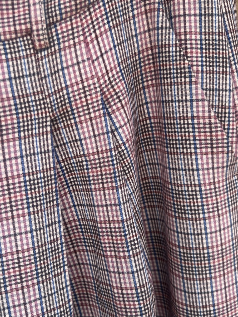 NEW Maeve Anthropologie The Avery Trousers Pleated Wide Leg Plaid Size 14 - Picture 5 of 14